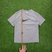 Load image into Gallery viewer, (2008) Nike Large Swoosh Grey Graphic T-Shirt - S