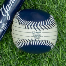 Load image into Gallery viewer, 2008 New York Yankees MLB Rawlings Pin Stripped Mini Softee Bat & Ball Set