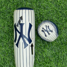 Load image into Gallery viewer, 2008 New York Yankees MLB Rawlings Pin Stripped Mini Softee Bat & Ball Set