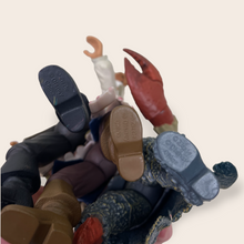 Load image into Gallery viewer, (2000’s) Pirates Of The Caribbean Disney Zizzle 7” Inch figures (Captain Jack Sparrow, Will Turner, Davy Jones)