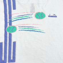 Load image into Gallery viewer, (90’s) Women’s Diadora Tennis Graphic Square Neckline T-Shirt - S