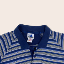 Load image into Gallery viewer, (90’s) Adidas Golf Navy Stripe Polo Shirt - XL