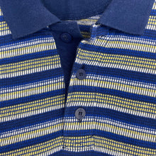 Load image into Gallery viewer, (90’s) Adidas Golf Navy Stripe Polo Shirt - XL