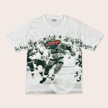 Load image into Gallery viewer, 90’s Minnesota Wild hockey NHL graphic t-shirt - L/XL