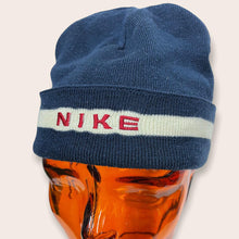 Load image into Gallery viewer, Y2K Nike reversible beanie - Navy/Beige