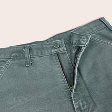 Load image into Gallery viewer, Vintage Carhartt Denim Green Carpenter Shorts - 32”