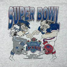 Load image into Gallery viewer, (1992) Super Bowl Dallas Cowboys v Buffalo Bills American football graphic t-shirt - L