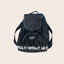 Load image into Gallery viewer, Polo Sport Ralph Lauren small back pack bag - Black