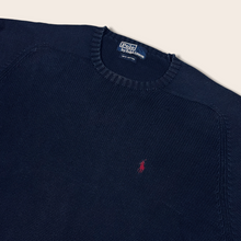 Load image into Gallery viewer, Ralph Lauren navy knit sweatshirt