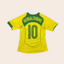 Load image into Gallery viewer, Women's 2004/06 Brazil Nike Ronaldinho 10 Home Football Shirt - S