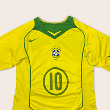 Load image into Gallery viewer, Women's 2004/06 Brazil Nike Ronaldinho 10 Home Football Shirt - S