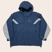 Load image into Gallery viewer, Champion Embroidered Two Tone Fleece Lined Hooded Parka Coat Jacket - XXL