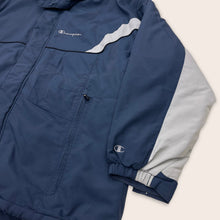 Load image into Gallery viewer, Champion Embroidered Two Tone Fleece Lined Hooded Parka Coat Jacket - XXL