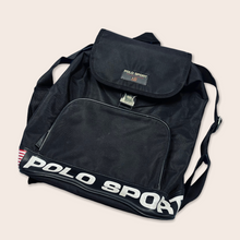 Load image into Gallery viewer, Polo Sport Ralph Lauren back pack bag - Black