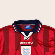 Load image into Gallery viewer, 1997/98 England Umbro ‘98 World Cup Long-sleeve Away Football Shirt - S (YXL)