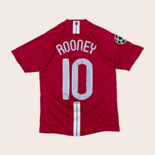 Load image into Gallery viewer, (2008) Manchester United Rooney No.10 2008-09 UCL Moscow Final Home Football Shirt - S