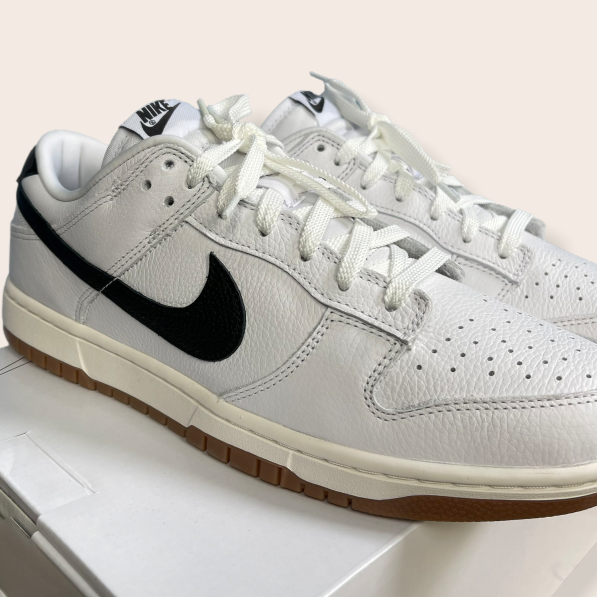 Nike Dunk Low By You trainers - White/Black/Cream/Gum sole – Since'99  Vintage