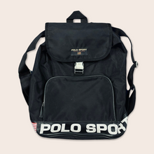 Load image into Gallery viewer, Polo Sport Ralph Lauren back pack bag - Black