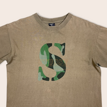 Load image into Gallery viewer, (1990’s) Stussy ‘S’ Camouflage logo graphic t-shirt - L