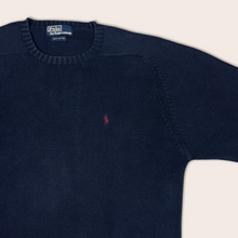 Load image into Gallery viewer, Ralph Lauren navy knit sweatshirt