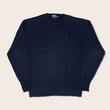 Load image into Gallery viewer, Ralph Lauren navy knit sweatshirt