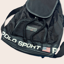 Load image into Gallery viewer, Polo Sport Ralph Lauren small back pack bag - Black