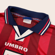 Load image into Gallery viewer, 1997/98 England Umbro ‘98 World Cup Long-sleeve Away Football Shirt - S (YXL)