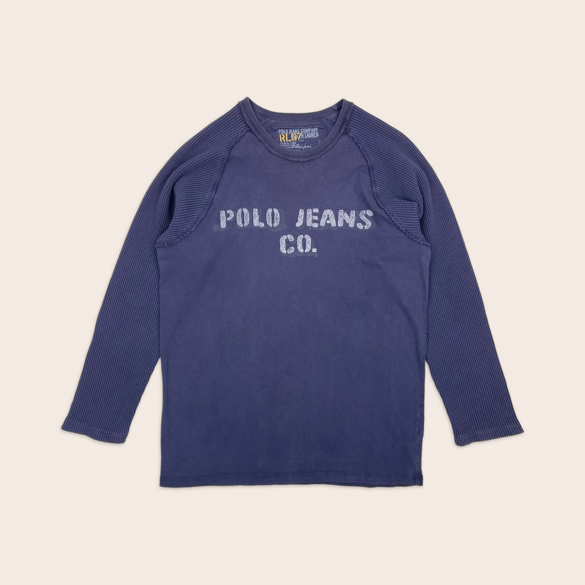 Vintage Polo Jeans Co Ralph Lauren Long Sleeve T Shirt Size XL 