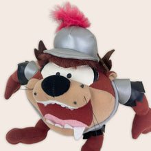 Load image into Gallery viewer, (1997) Looney Tunes Taz Tasmania Devil Armoured Knight 6” Plush Soft Toy
