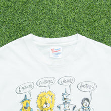 Load image into Gallery viewer, 1993 The Wizard Of Oz Hooters Parody Comedy Hanes White Graphic Single Stitch T-Shirt - L
