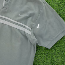 Load image into Gallery viewer, (2001) Nike Small Swoosh Embroidered Chest Stripe Short Sleeve Sage Green Polo Shirt - L
