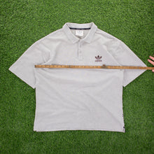 Load image into Gallery viewer, Adidas Originals Trefoil Embroidered Short Sleeve Grey Polo Shirt - XL/XXL
