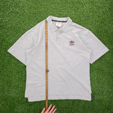 Load image into Gallery viewer, Adidas Originals Trefoil Embroidered Short Sleeve Grey Polo Shirt - XL/XXL
