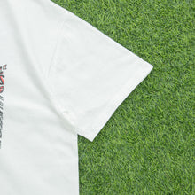 Load image into Gallery viewer, 1993 Christmas Wreck The Malls With Cows On Harley’s Harley Davidson Parody Christmas Biker Cowpyright Hanes White Graphic Single Stitch T-Shirt - L
