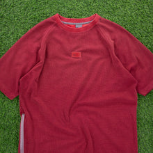 Load image into Gallery viewer, (2001) Nike Box Logo Waffle Textured Maroon Red T-Shirt - XL
