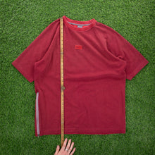 Load image into Gallery viewer, (2001) Nike Box Logo Waffle Textured Maroon Red T-Shirt - XL
