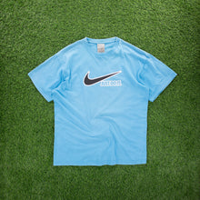 Load image into Gallery viewer, (2009) Nike Swoosh Just Do It Spell Out Graphic Light Blue T-Shirt - XL
