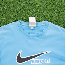 Load image into Gallery viewer, (2009) Nike Swoosh Just Do It Spell Out Graphic Light Blue T-Shirt - XL
