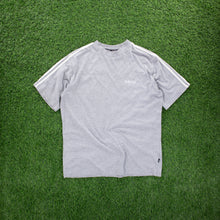 Load image into Gallery viewer, (1996) Adidas 3-Stripe Spell Out Embroidered Grey T-Shirt - L
