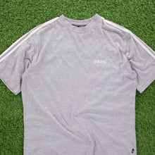 Load image into Gallery viewer, (1996) Adidas 3-Stripe Spell Out Embroidered Grey T-Shirt - L
