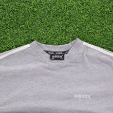 Load image into Gallery viewer, (1996) Adidas 3-Stripe Spell Out Embroidered Grey T-Shirt - L
