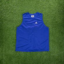 Load image into Gallery viewer, Adidas Basketball Embroidered Triangle Logo Blue Jersey Vest - L
