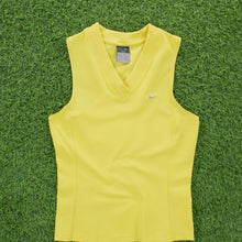 Load image into Gallery viewer, Women’s Nike Dri-Fit Cross Training Sports V-Neck Yellow Vest Top - M (10-12)
