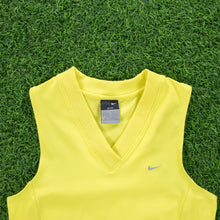 Load image into Gallery viewer, Women’s Nike Dri-Fit Cross Training Sports V-Neck Yellow Vest Top - M (10-12)
