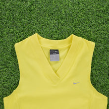 Load image into Gallery viewer, Women’s Nike Dri-Fit Cross Training Sports V-Neck Yellow Vest Top - M (10-12)
