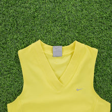 Load image into Gallery viewer, Women’s Nike Dri-Fit Cross Training Sports V-Neck Yellow Vest Top - M (10-12)
