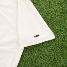 Load image into Gallery viewer, (1997) Nike Tennis Court Embroidered Pinstripe Cream Polo Shirt - XXL
