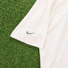 Load image into Gallery viewer, (1997) Nike Tennis Court Embroidered Pinstripe Cream Polo Shirt - XXL
