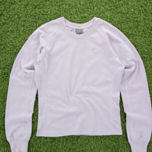 Load image into Gallery viewer, (2002) Women’s Nike Dri-Fit Small Swoosh Embroidered Light Blue Long Sleeve Top - M (10-12)
