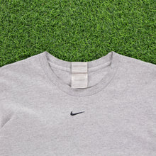 Load image into Gallery viewer, (2000) Nike Small Centre Swoosh Embroidered Grey Long Sleeve T-Shirt - L
